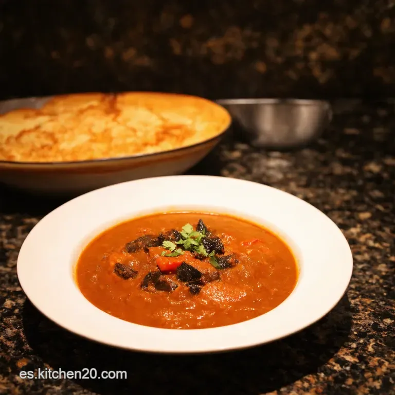 Sopa De Frijol Negro Con Un Toque Picante presentation