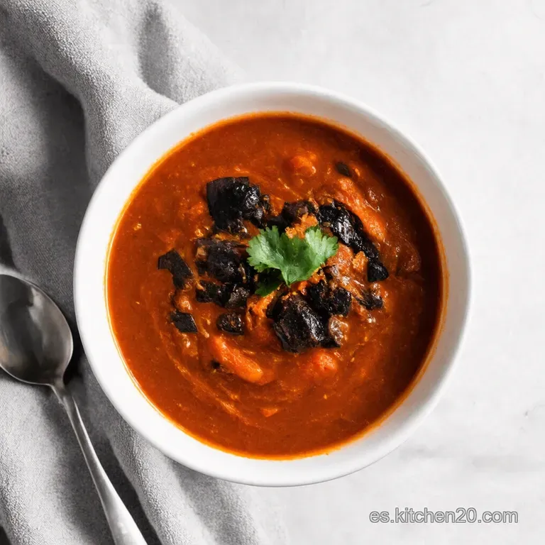 Sopa de Frijol Negro con un Toque Picante