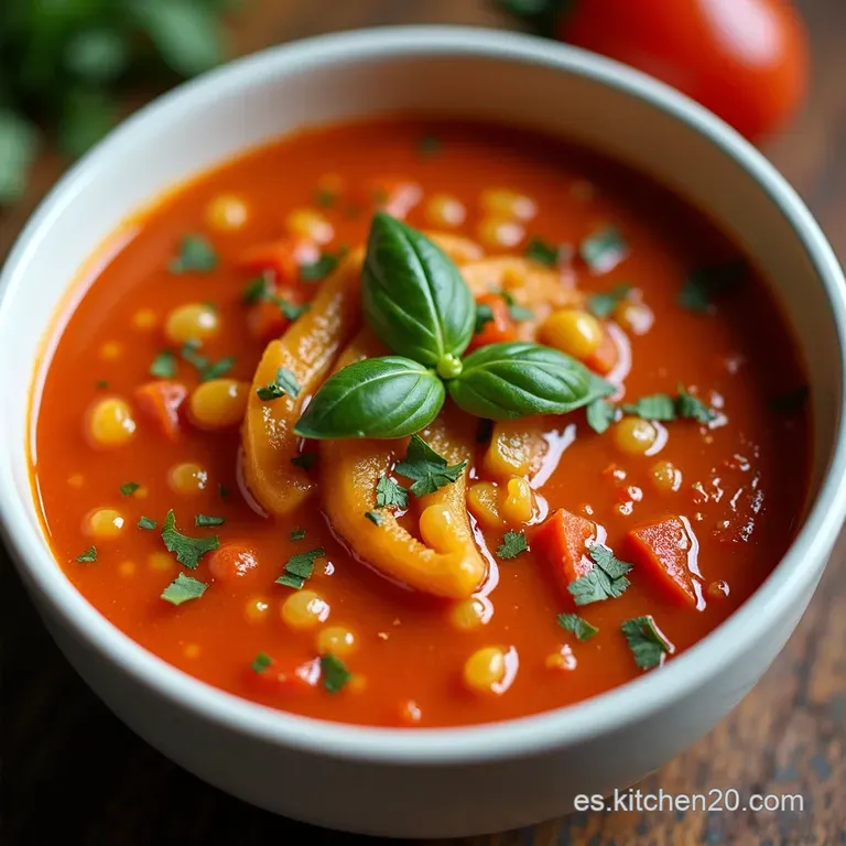 Sopa de Pimientos Rellenos Un Abrazo en Cada Cucharada