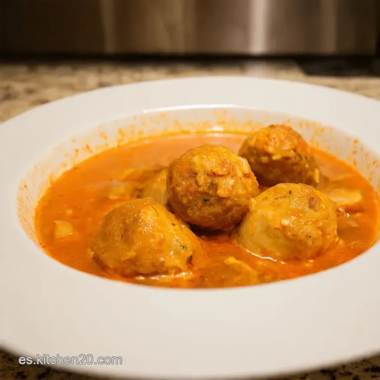 Sopa De Pollo Con Alb&oacute;ndigas: El Toque De La Abuela presentation