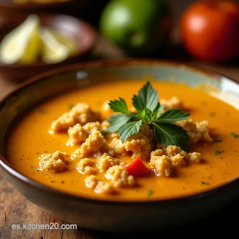 Sopa De Tortilla De Pollo Casera Un Abrazo En Un Plato presentation