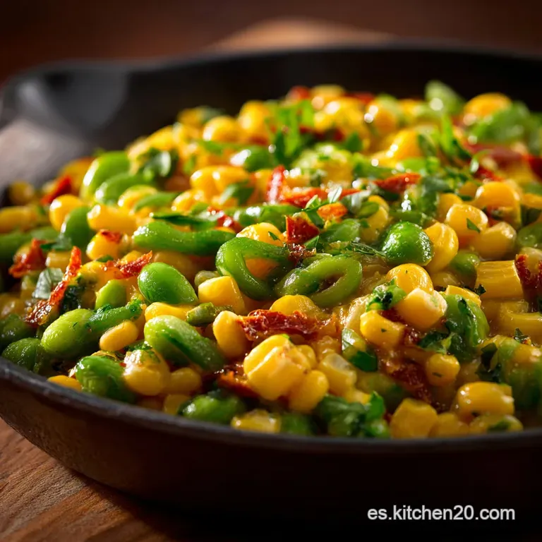 Succotash de Lujo: La receta cremosa con ma&iacute;z pallares y tocino