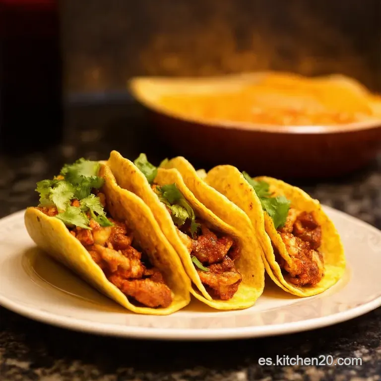 Tacos Al Pastor El Aut&eacute;ntico Sabor Mexicano presentation
