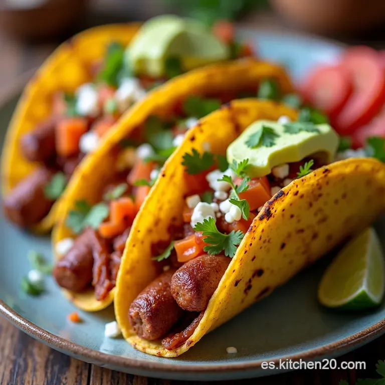 Tacos Matutinos de Chorizo con un Toque de M&eacute;xico