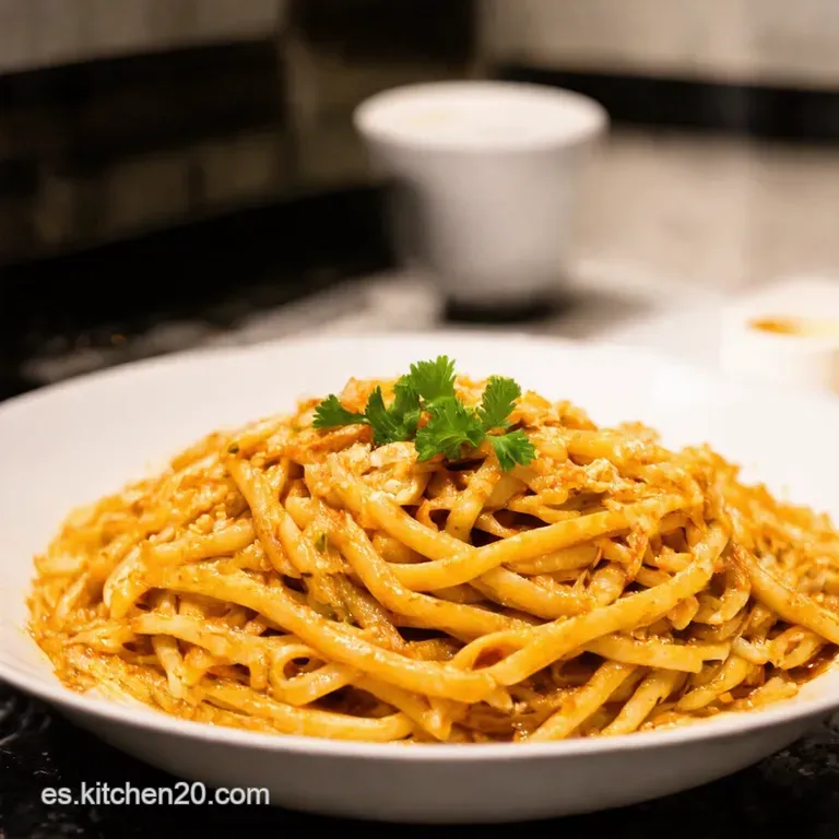 Tallarines Salteados Chinos Un Viaje De Sabor Asi&aacute;tico En Tu Cocina presentation