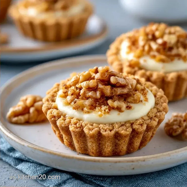 Tartaletas De Queso Crema Y Nueces