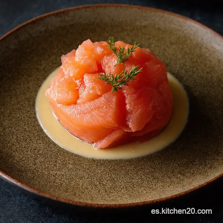 Tartar de Salm&oacute;n Express Un Bocado de Lujo en 10 Minutos
