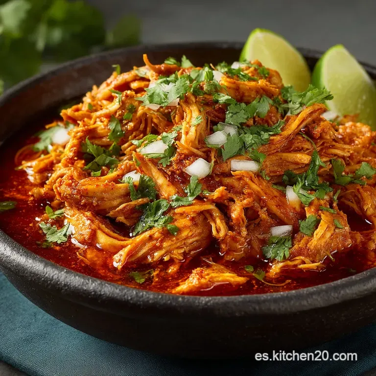 Tinga De Pollo: La Receta Poblana Original Con Chipotle presentation
