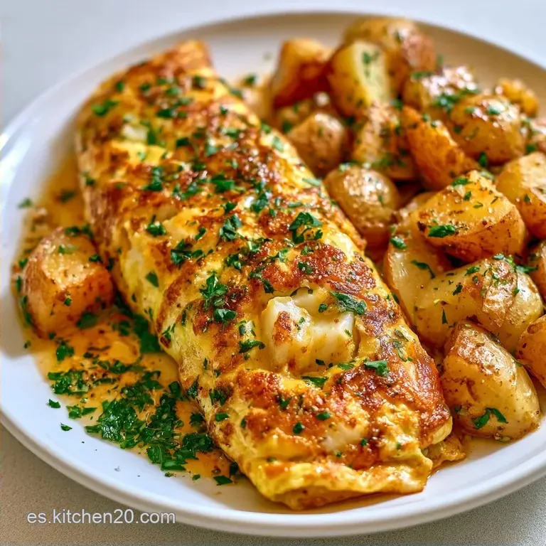 Tortilla de Bacalao con Cebolla Blanca
