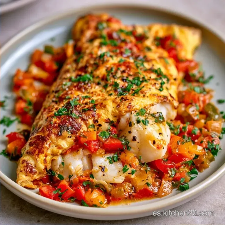 Tortilla De Bacalao Con Pimientos