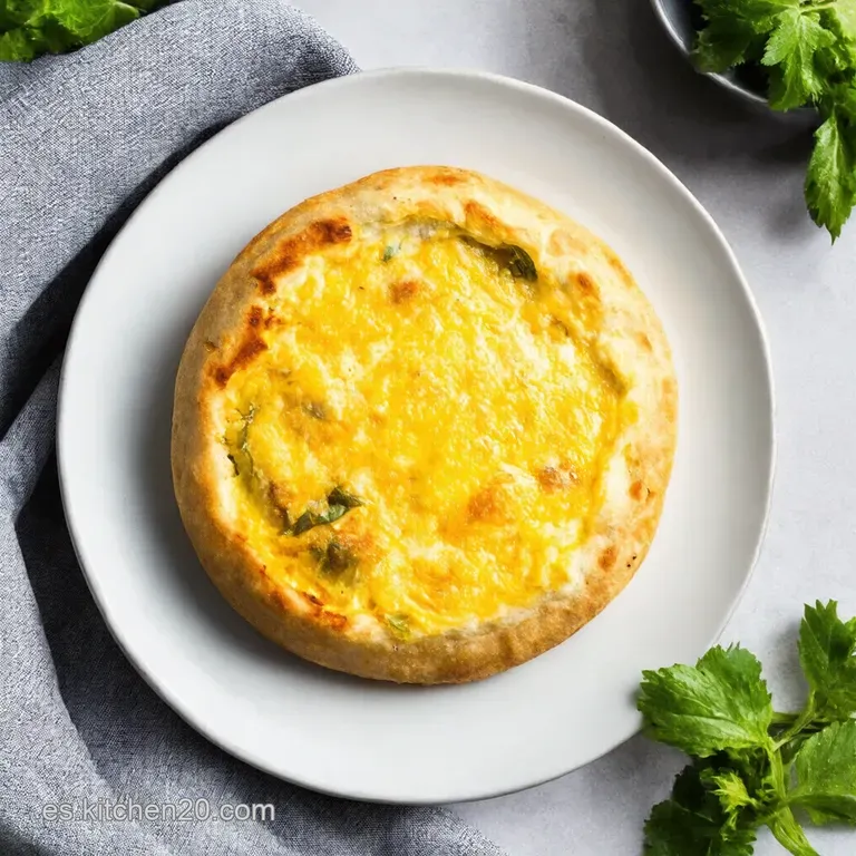 Tortilla de Espinacas con Cebolla Caramelizada