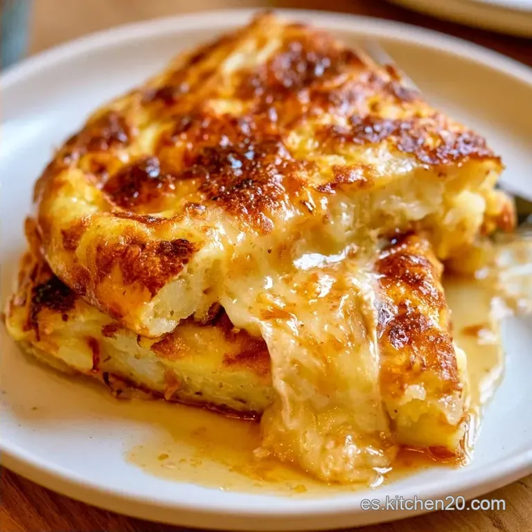 Tortilla De Patata Cremosa Con Queso Brie