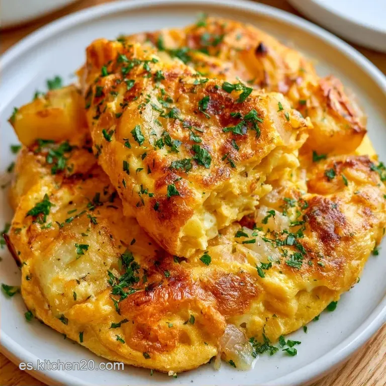 Tortilla de Patatas con Cebolla Ligera en 35 Minutos