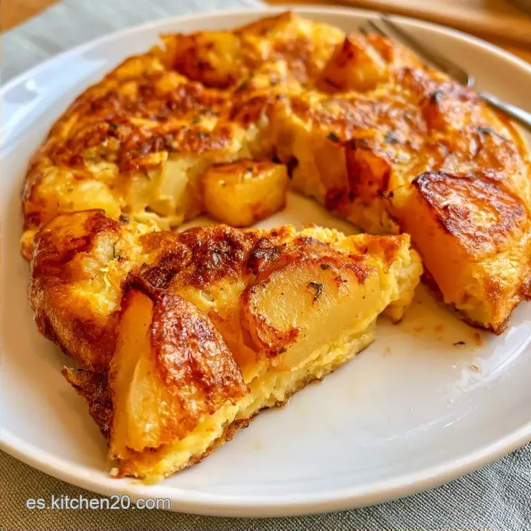 Tortilla de Patatas al Microondas: Cremosa