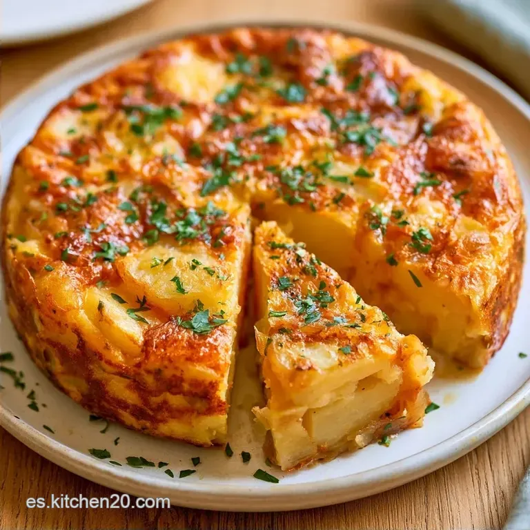 Auténtica Tortilla De Patatas Y Cebolla