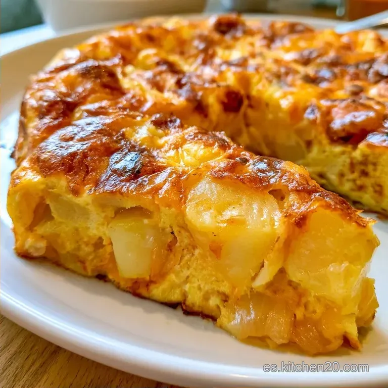 Tortilla de Patatas con Cebolla Blanca
