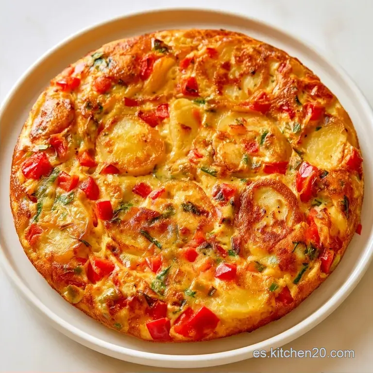 Tortilla De Patatas Con Verduras Cremosa