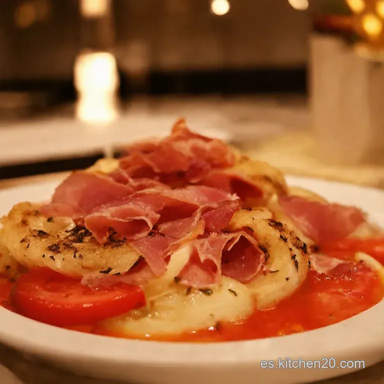 Trenza Caprese Con Jam&oacute;n Un Bocado Italiano Con Sabor Espa&ntilde;ol presentation