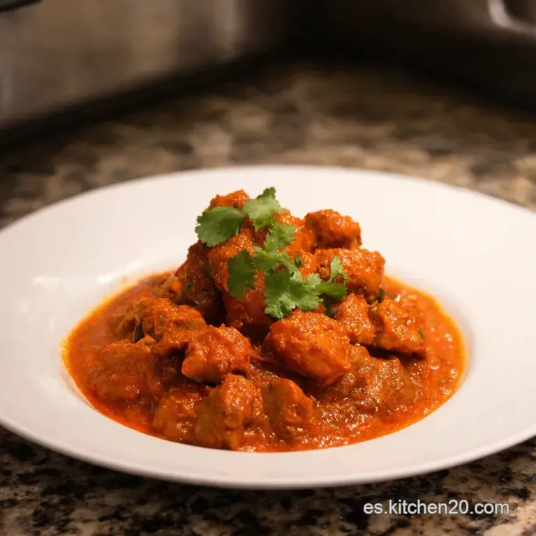 Vindaloo De Ternera Explosivo presentation